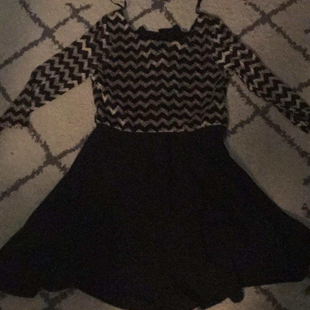 Gold and black dress